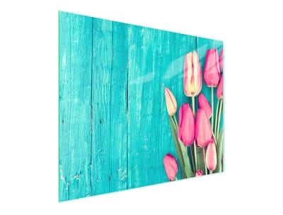 TMK ArtDeko - Serie - Snijplank - Glas - 52x30 cm - Tulpen
