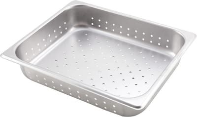Roestvrijstalen Pan - Koekenpan Keukenpan - Koken en Bakken - Vaatwasserbestendig - 2.5 Inches - Zilver
