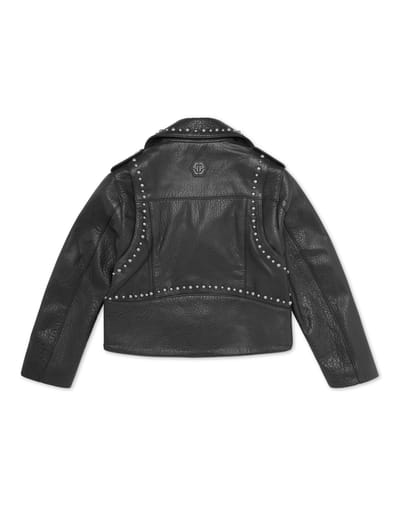Leather Biker Jacket Smile