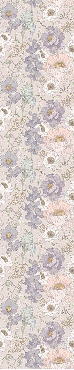 Voorgelijmd vliesbehang - VINTAGE BLOEMEN - 1 rol van 300x60 cm