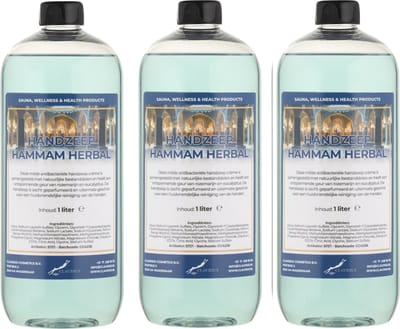 Handzeep Hammam Herbal 1 liter - set van 3 stuks