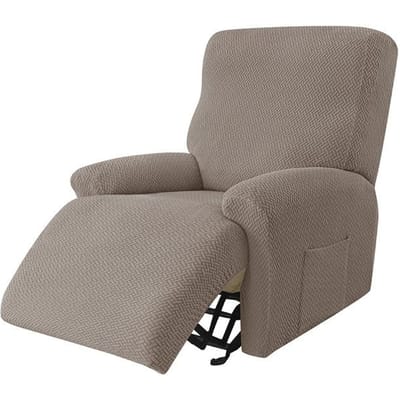 Hoes voor fauteuil Bank Hoes voor fauteuil Bankhoes Anti-stof Antislip Hoes voor luie jongensstoel Effen kleur Universele stoelhoes 1 Seat