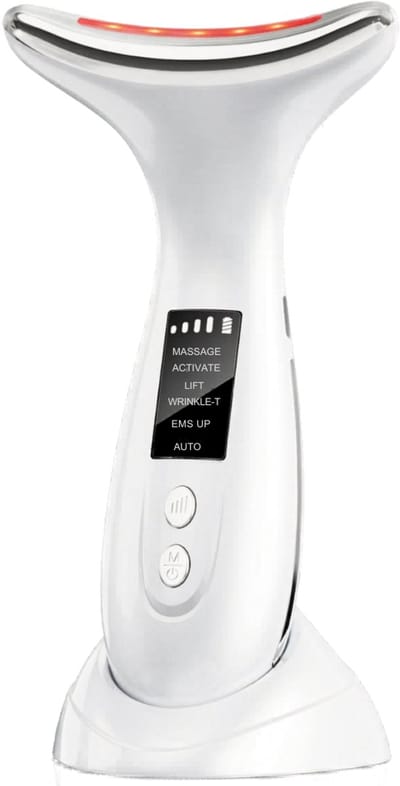 DnA® Gezichtmassage Apparaat - Gezichtsmassage Apparaat - Gezichtmassage Apparaat Elektrisch - Wit - 15cm x 12cm x 4cm