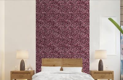 Behang - Fotobehang Panter - Roze - Dierenprint - Patronen - Breedte 150 cm x hoogte 240 cm