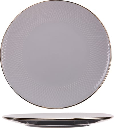 Cosy&Trendy Ravenna Plat Bord Grey - Ø 27,2cm x 5cm