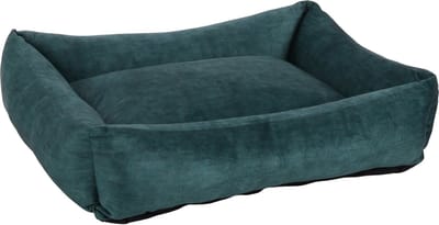 Hondenmand – Kattenmand – Felize Rechthoekig Blauw – comfortabele mand met afneembare hoes – M – 80cm