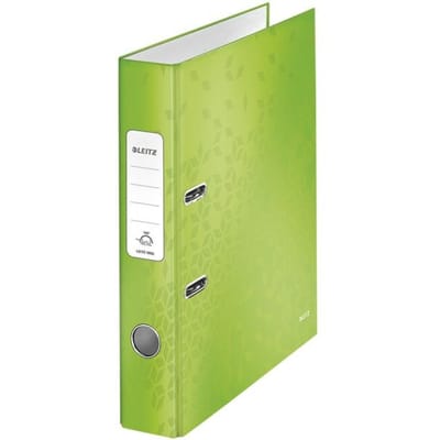 Leitz WOW 180° Duurzame Ordner - Capaciteit van 350 A4-Vel - Rugbreedte van 50 mm - Groen