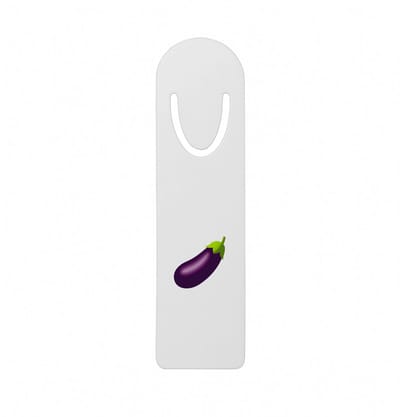 Hacebo® - Aubergine metalen boekenlegger - Groente - Groente liefhebbers - Vruchtgroente - gezond eten - voedsel Bladwijzer boekenleggers - 12.7 cm x 3.2cm