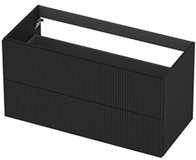 INK - Onderkast 2L Gelakt Gefreesd Tbv Greep - 1000x450x520 Mm - Mat Zwart