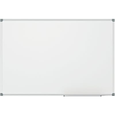 Whiteboard MAULstandard (b x h) 90 cm x 60 cm Wit Kunststof coating Incl. opbergbakje, Horizontaal- of verticaalformaat