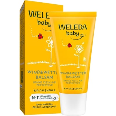 WELEDA Baby's en kinderen Calendula Weer & Wind Balsem Lotions Unisex 30 ml