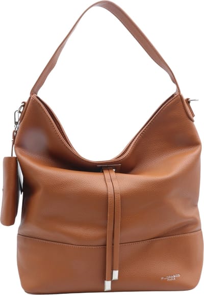 Flora & Co - schoudertas met bijpassende portemonnee - camel