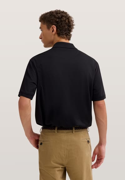 Bugatti Herren Poloshirt met korte ritssluiting