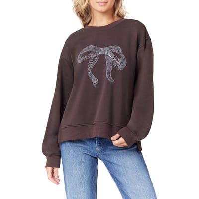 Scotch & Soda Sweatshirt Seal Brown Taglia: M | Maglioni a maglia Outlet | Donna | Marrone