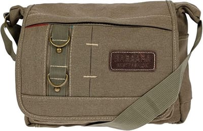 Fana Bags - Canvas schoudertas groen - Kleine schoudertas dames / heren - Schouder tas klein canvas