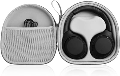 Grey Hardshell Eva Carrying Case - Headset Cover Case voor Sony WH-CH700/710/720N - WH-1000XM4 en JBL 720BT/710BT Wireless Noise Cancelling Hoofdtelefoons - Hoofdtelefoon Cover met Verwijderbare Binnenhouder