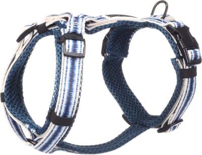 Hond Harnas Y-vorm Gili Island Blauw XS 28-52cm 32-50cm 15mm