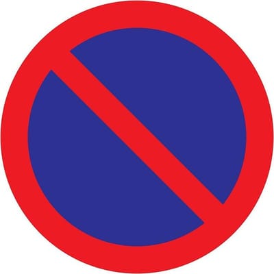 Pickup Pictogram rond diameter 20 cm - Parkeerverbod
