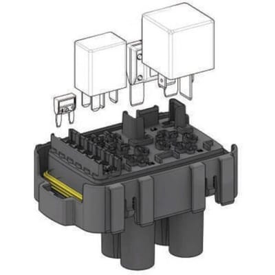 MTA Automotive Fuse/Relay Hol Maxi Micro Relay WP Zekerings- en relaishouder Platte zekering mini 1 stuk(s)