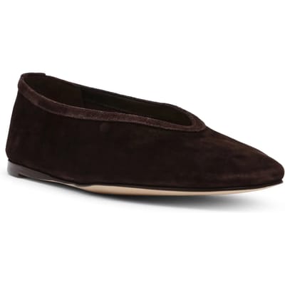 Steve Madden Leni Flat Shoes Chestnut Suede Size: 37 | Ballerina Shoes Outlet | Dames | Bruin