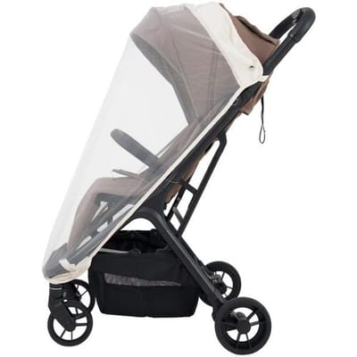 Prénatal buggy klamboe - Geschikt voor buggy of wandelwagen - Muggennet - Ivoorwit