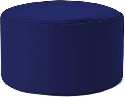 Lumaland Zitzak poef | Compacte zitzak met 3-in-1-functie: comfortabele poef, handig tafeltje en stijlvolle voetenbank voor binnen en buiten | Met flexibele EPS-vulling | Ø 25 x 45 cm