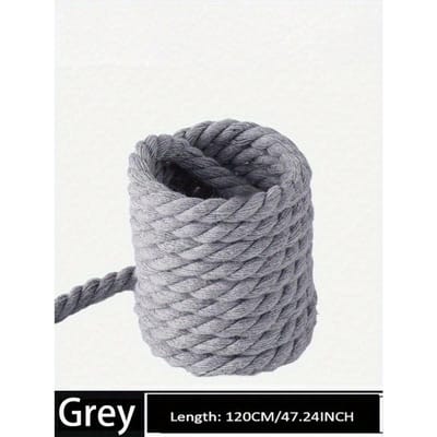 1 paar schoenveters met een breedte van 8 millimeter. Dit zijn handgeweven driestrengstouwen met levendige kleuren en een verdikt ontwerp Grey gray