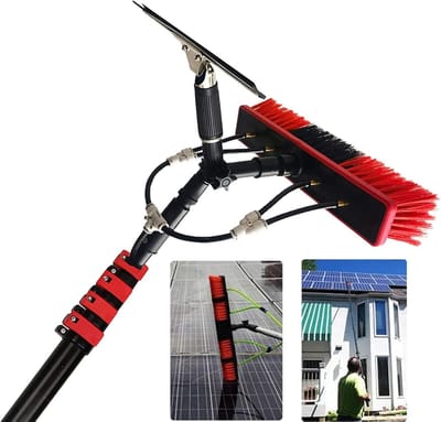 Raamreinigingsstang - Telescopische borstel - Hoge ramen wassen - Watergevoede paalkit - 36m tot 12m - Aluminium