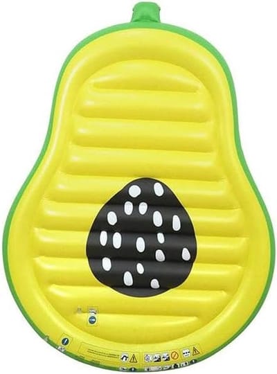 Luchtbed Avocado - Opblaasbaar bed - Ontspannen op water - Duurzaam PVC ontwerp - 175 cm lang - Groen