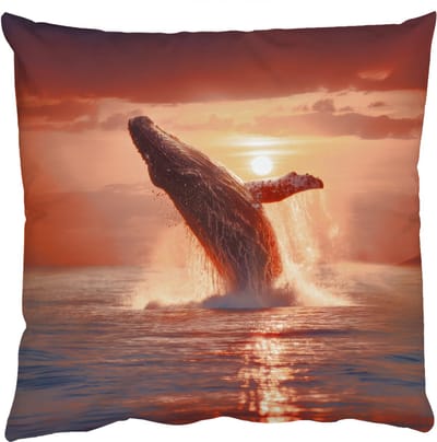 Sierkussens - Kussentjes Woonkamer - 50x50 cm - Walvis - Zon - Zee