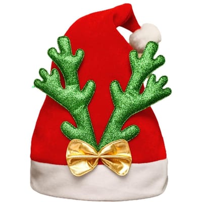 Kerstman Muts Warm Cosplay Feest Vakantie Kostuum Requisieten Decoratie voor Kinderen green