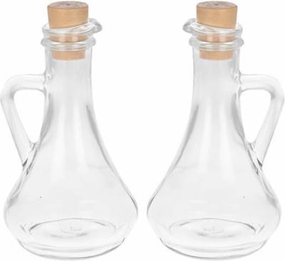 Olivia Olie- en Azijnset- Handvat - Glas - 2st - 260ml