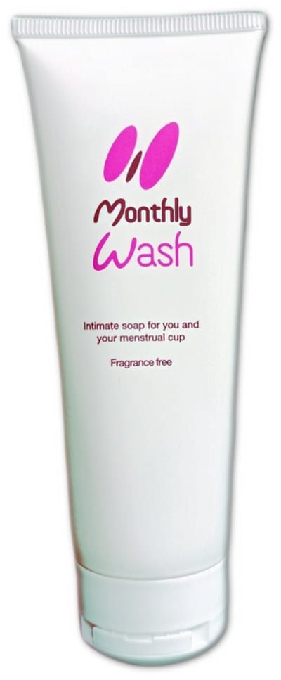 MonthlyCup Wash - intieme wasgel voor je menstruatiecup en jezelf - zonder vervelende stoffen - parfumvrij - mild - vegan - milieuvriendelijk verpakt - 75 ml