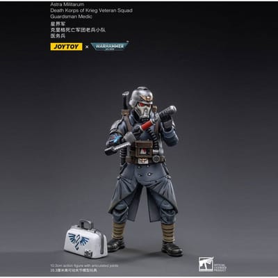 Warhammer 40k Action Figure 1/18 Death Korps of Krieg Veteran Squad Guardsman Medic 10 cm