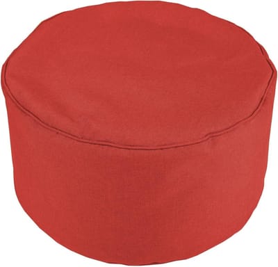 Ronde Zitzak - Zitkussen Voetenbank - Ontspannen Zitten - Gemaakt in Europa - 60x35 cm - Rood