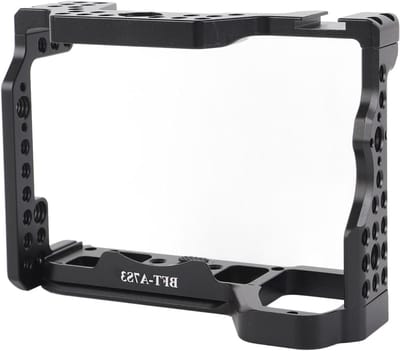 Camerabeschermingskooi - Video Rig - Content Creatie - Luchtvaartkwaliteit Aluminium - 38mm Schuif - Zwart