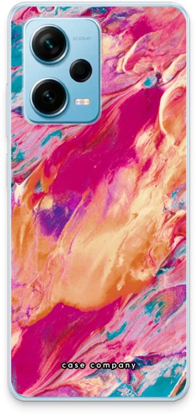 Case Company® - Hoesje geschikt voor Xiaomi Redmi Note 12 Pro Plus hoesje - Pastel Echoes - Soft Cover Telefoonhoesje - Bescherming aan alle Kanten en Schermrand