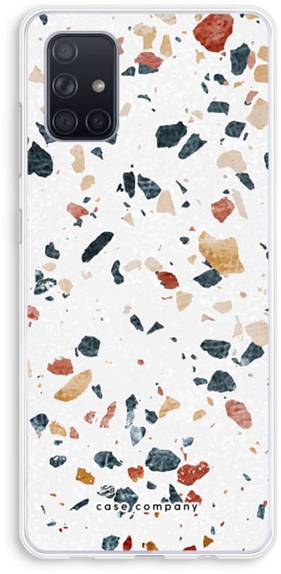 Case Company® - Hoesje geschikt voor Samsung Galaxy A71 hoesje - Terrazzo N°4 - Soft Cover Telefoonhoesje - Bescherming aan alle Kanten en Schermrand