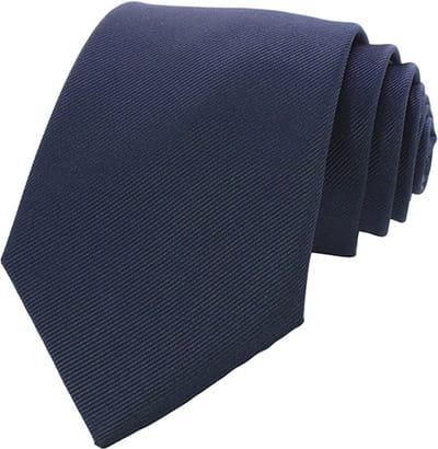Sorprese Stropdas - Donkerblauw - 100% Zijde - Stropdassen voor heren - Cadeau