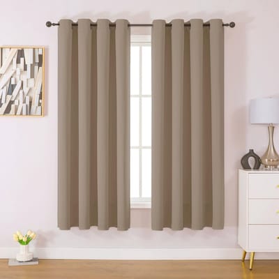 Dailygoods- Verduisteringsgordijn H 175 x B 140 cm - Set van 2 - Thermisch geïsoleerd - Geluiddicht - UV-bestendig - Vervagingsbestendig - Gordijnen