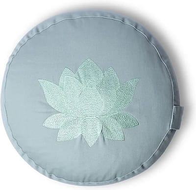 Meditatiekussen lotus mauve biokatoen (OCS)