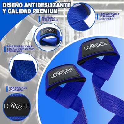 Gewichthefbanden voor Powerlifting – Neopreen en Siliconen Straps – Ideaal voor Gym Training