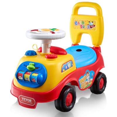 VEVOR Loopauto voor peuters, leeftijd 1-3 jaar, Raceauto, Rijdend speelgoed voor peuters om te zitten en te staan, Klassieke Loopauto voor kinderen met muziekstuur, claxon en opbergruimte onder de stoel, Rijdend speelgoed voor jongens en meisjes