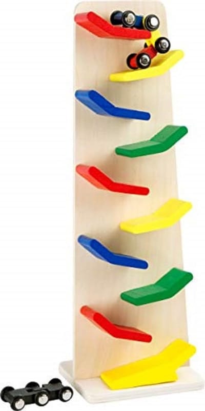 Houten Racebaan met Treintjes voor Urenlang Speelplezier