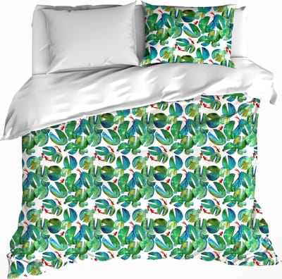 De Witte Lietaer Dekbedovertrek Puddle - Lits Jumeaux - 240 x 220 cm - Katoen