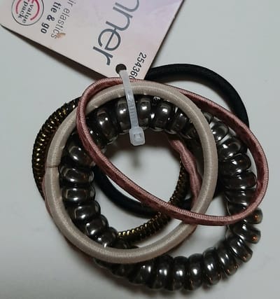 Zenner tie & go haarelastieken - 6x elastiekjes voor haar - haarelastiekjes mix basic