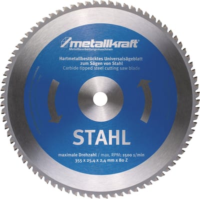 MetallKraft - Zaagblad - 355mm - RVS