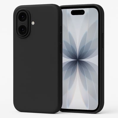 Technow hoesje geschikt voor iPhone 17 - Liquid Back Case - Cover - Zwart
