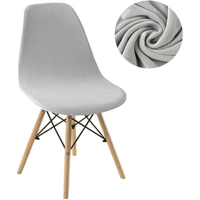Spandex Fluweel Korte Rug Eetkamerstoelhoes Stretch Slipcovers Elastische Zitting Stoelhoes Sets Eetruimte Bar Kantoor Feest Banket 1 stuks 1 PCS