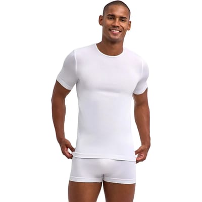 FALKE Daily Seamless naadloos modal top van onderlaag heren wit - maat S